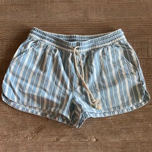 Aerie Chambray stripe shorts
